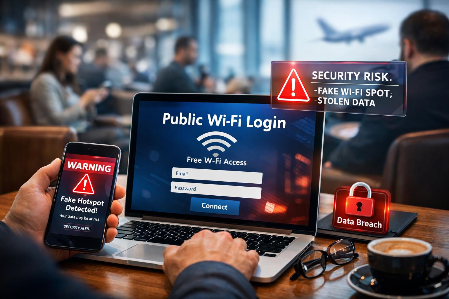 Public Wi Fi Safety Warning for Neighbors | E-Safe