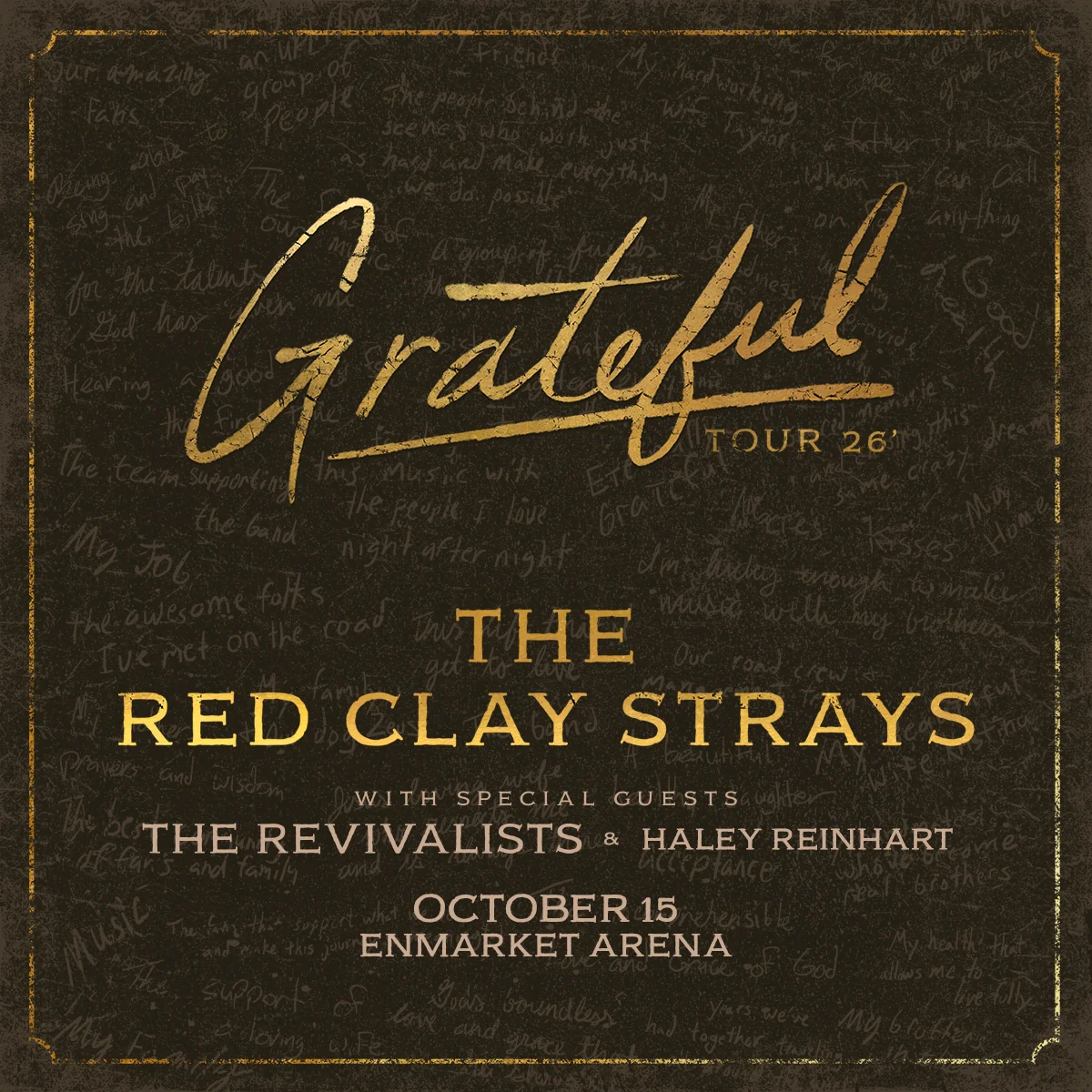 The Red Clay Strays Savannah concert artwork