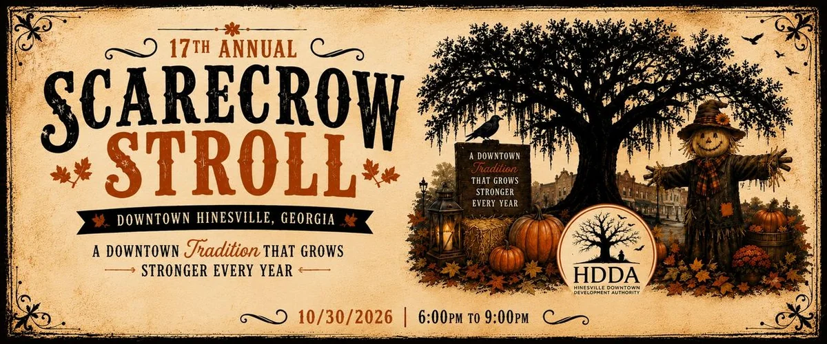 Hinesville Scarecrow Stroll 2026 event artwork